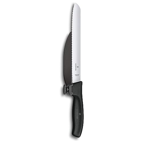 Victorinox Swiss Classic, Coltello Dux Con Lama Seghettata Extra Tagliente, Nero