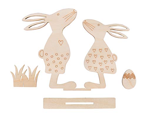 Rayher Motivo Legno Amici Pasquali,Fscmixcred, Naturale, 20,3X15,5Cm