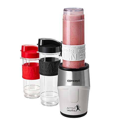 Concept Elettrodomestici Attivo Frullato, 500 W, 0.57 Litri, Acciaio Inossidabile, Bianca