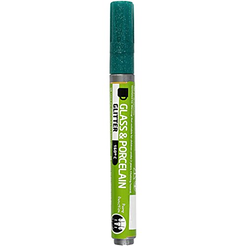 Creativ Company Pennarelli Per Vetro E Porcellana, Verde Scuro, Taglia Unica