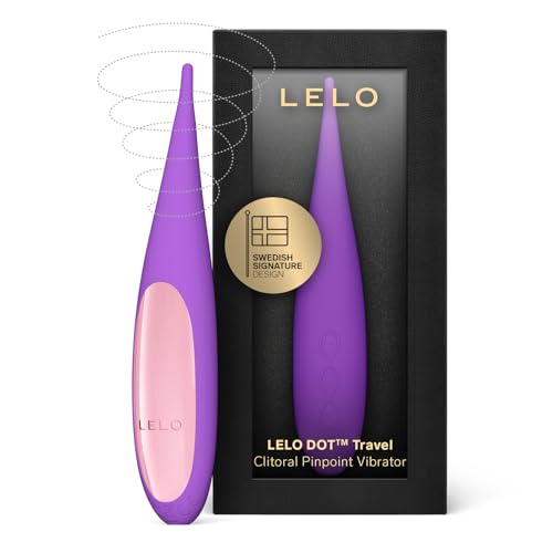 Lelo Dot Travel Mini Vibratore Clitorideo Femminile Stimolatore Clitorideo Compatto Con Movimento A Otto E 8 Modalità Di Piacere (Purple)