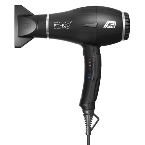 Parlux Ethos® Asciugacapelli Digitale Professionale Con Ioni Negativi, 9 Combinazioni Di Velocità E Temperatura, Cavo Girevole Brevettato, Potente E L