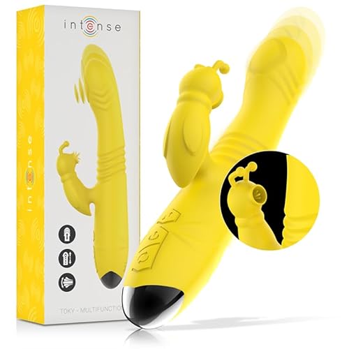 Intense - Toky Vibrador Multifunci�N Recargable Up & Down Con Estimulador De Clitoris Amarillo 8435566047343