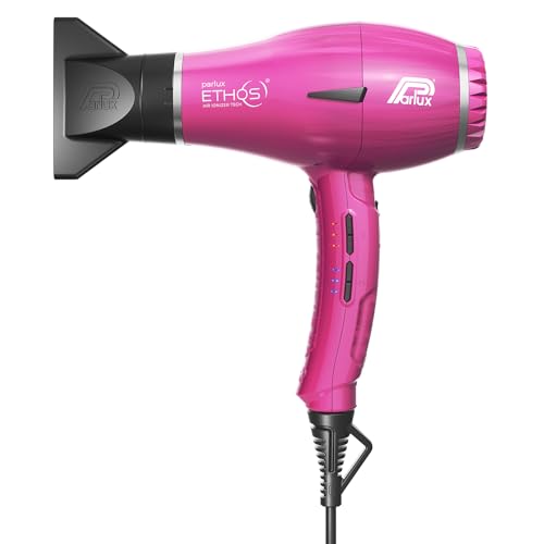 Parlux Ethos® Asciugacapelli Digitale Professionale Con Ioni Negativi, 9 Combinazioni Di Velocità E Temperatura, Cavo Girevole Brevettato, Potente E L