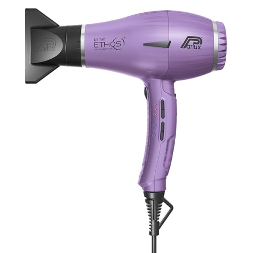 Parlux Ethos® Asciugacapelli Digitale Professionale Con Ioni Negativi, 9 Combinazioni Di Velocità E Temperatura, Cavo Girevole Brevettato, Potente E L