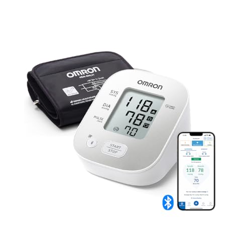Misuratore Di Pressione Arteriosa Da Braccio Digitale Omron X2 Smart+, Misuratore Di Pressione Arteriosa Domiciliare Bluetooth Compatibile Con L’App P