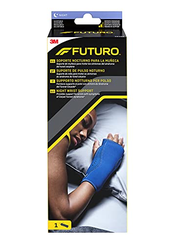 Futuro Supporto Notturno Per Polso (13.3 - 22.9 Cm) - Fornisce Supporto Ai Polsi Con Sintomi Da Sindrome Del Tunnel Carpale, Regolabile