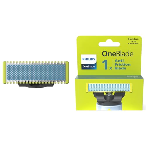 Philips Genuine Oneblade Lama Di Ricambio Anti-Attrito, Per Rasoio Elettrico E Rifinitore Oneblade, Confezione Da 1, Modello Qp215/50