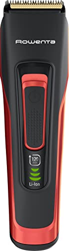 Rowenta Tn5221 Advancer - Style,Regolabarba E Capelli, 45 Impostazioni, Lame Autoaffilanti, 120 Min Autonomia, Nero/Rosso