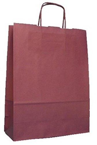 De Luca Industr.Grafica S.R.L. Shoppers Kermesse Prugna 24+10X32 Sacchetti Carta Buste Regalo Acquisti Spesa