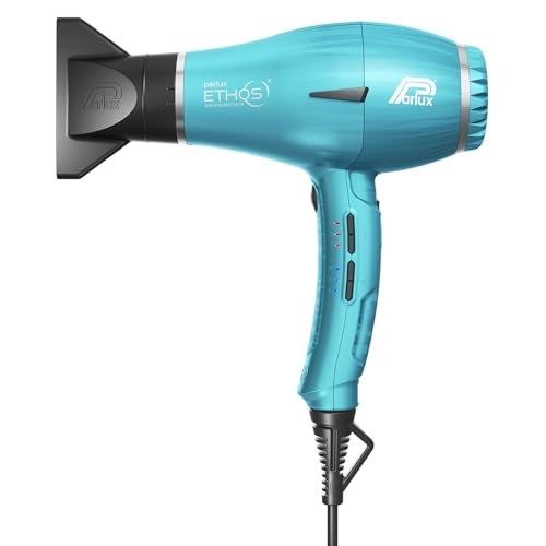 Parlux Ethos® Asciugacapelli Digitale Professionale Con Ioni Negativi, 9 Combinazioni Di Velocità E Temperatura, Cavo Girevole Brevettato, Potente E L