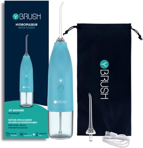 Y-Brush - Idropulsore Jet Dental - Portatile - Impermeabile - Ricaricabile - Capacità 100 Ml
