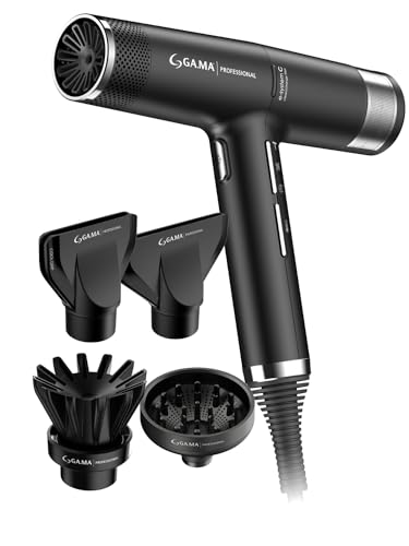 Gama Iq3 Perfetto Asciugacapelli Professionale - Phon Ultraleggero 295Gr, Potenza 1.600W, Turbo 120.000 Rpm Asciugatura Rapida - Diffusore, Tecnologia
