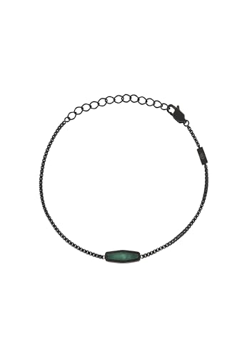 Breil Gioiello Collezione Urbancore, Bracciali Da Uomo In Acciaio Colore Nero Misura Unica Con Avventurina - Tj3537