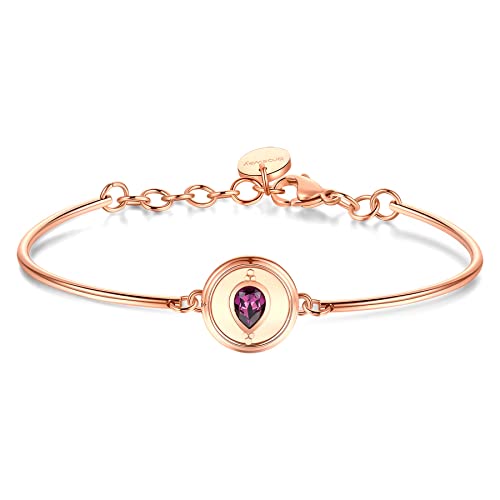 Brosway Bracciale Semirigido Donna In Acciaio, Bracciale Donna Collezione Chakra - Bhk423