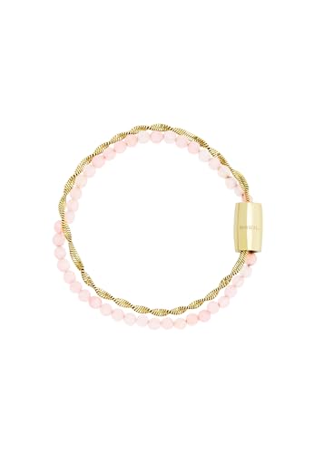 Breil Gioiello Collezione Magnetica System, Bracciali Da Donna In Acciaio Colorato Colore Champagne Misura 19 Con Agata - Tj3584