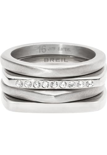 Breil Tj3202 Anello New Tetra In Acciaio Per Donna (Eu 14)