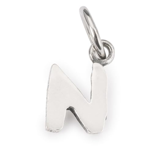 Trollbeads Ciondolo A Forma Di Lettera Per Braccialetto Catena Portachiavi Idea Regalo Argento Sterling Tagbe-20270 - Tagbe-20296, Misura Unica, Argen
