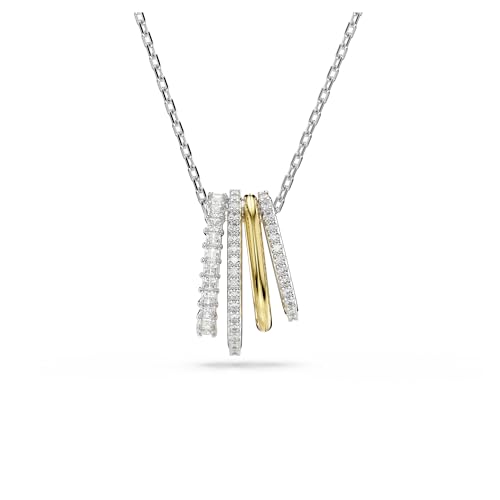 Swarovski Pendente Hyperbola, Taglio Misto, Bianco, Mix Di Finiture