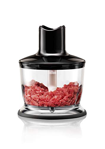 Braun Mq30 Accessorio Tritatutto, Con Sistema Easyclick, Lama In Acciaio Inossidabile, Lavabile In Lavastoviglie, Senza Bpa, 500 Ml, Nero