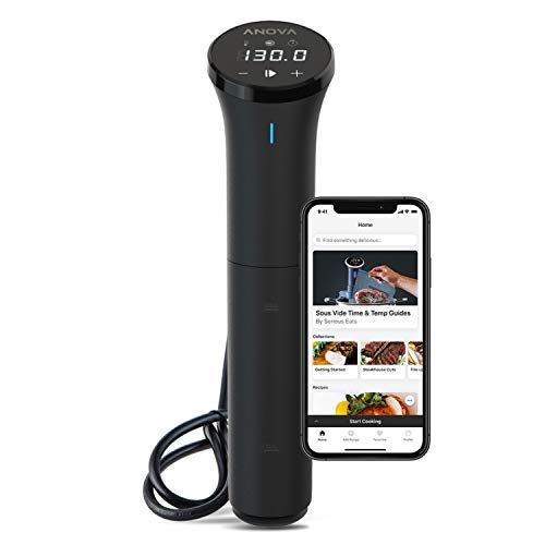 Anova Precision Cooker Nano 2.0, [An400-Eu00], Wifi, 100 Watt, Spina Di Tipo C Per Utilizzo In Eu, Bluetooth, Piccolo, Nero