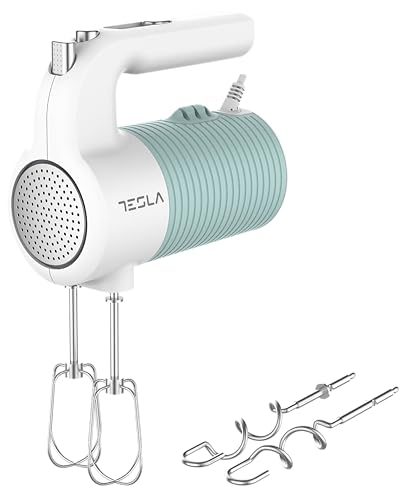 Tesla Mx510Bws - Frullatore A Immersione (350 W, 5 Velocità, Funzione Turbo, 2 Aste, 2 Ganci, Sistema Di Avvolgimento Cavi, Rivestimento In Silicone) 