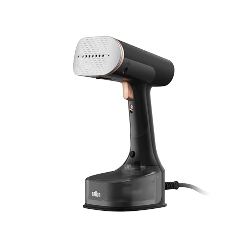 Braun Quickstyle 7 Gs7077Bk, Stiratore Verticale Con Tecnologia Dual Freeglide 3D E Piastra Riscaldata, Con Riscaldamento Rapido, Vapore 35 G/Min, Cap