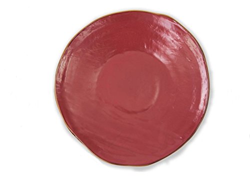 Novità Home Mediterraneo 4 Piatti Piani Gres Rosso