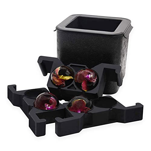Bangp Stampo Per Palline Di Ghiaccio Da Cocktail, Sfere Di Ghiaccio Cristallino Jumbo, Per Whisky E Cocktail, Diametro 5,8 Cm, Sfere Di Ghiaccio Per I