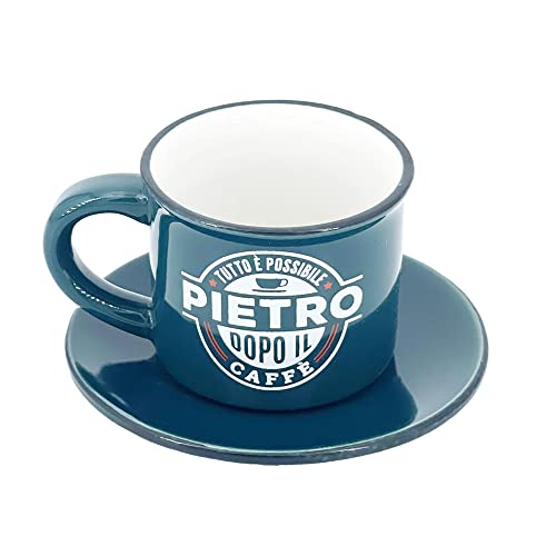 Clearco Tazzina Da Caffe' Personalizzata Con Piattino - Pietro