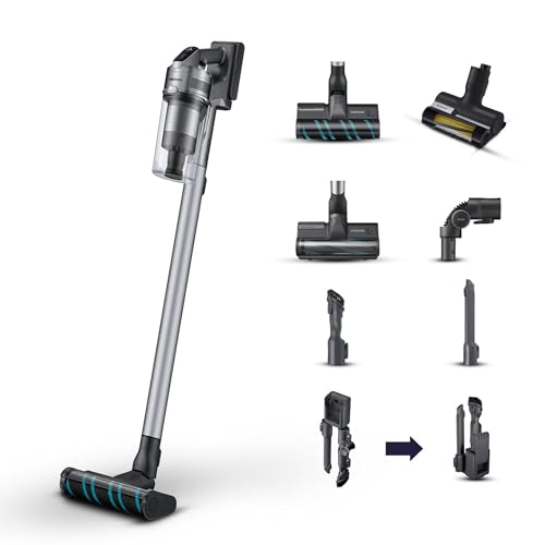 Samsung Scopa Elettrica Vs20B75Acr5/Wa Jet 75E Complete, Potenza 200W, Aspirapolvere Senza Filo, Fino A 60 Min Di Autonomia