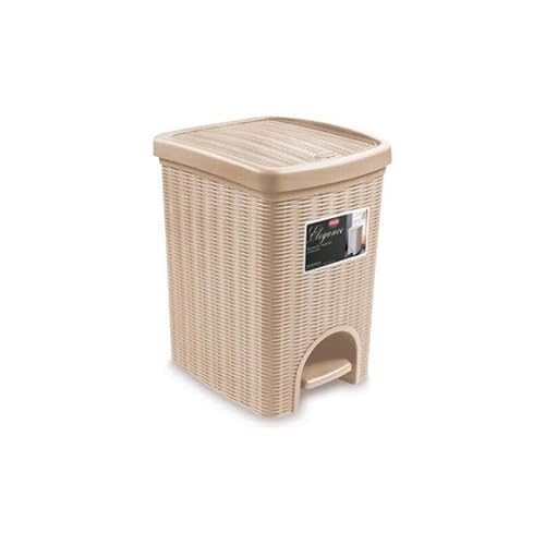 Stefanplast Bidone Pattumiera Elegance Cashmere 20 Litri 31 X 27,5 X 39 Cm