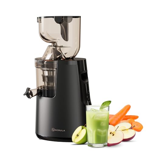 Nebula Grande 45Rpm Slow Press Juicer - Frutta E Verdura Intere, Succo Fresco E Sano, Sorbetto, Gelato, Scivolo Di Alimentazione A Bocca Larga, Bpa Fr