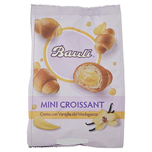 3 X Bauli Extra Golosi Mini Cornetti Croissant Brioche Torta Con Custard 75 Gr