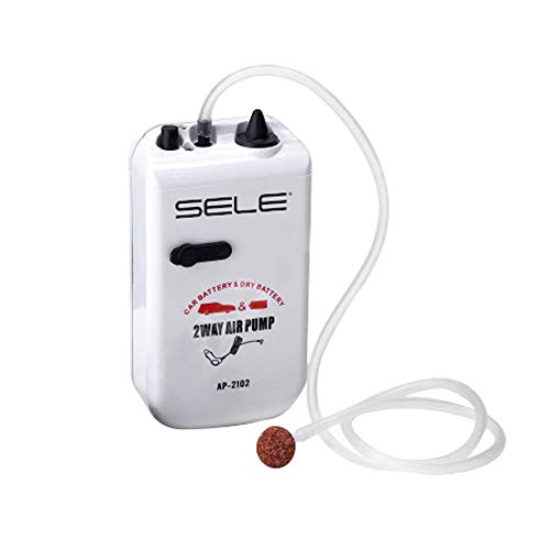 Sele Ossigenatore 2 Way Air Pump Per Il Vivo Con Cavo Di Alimentazione Auto