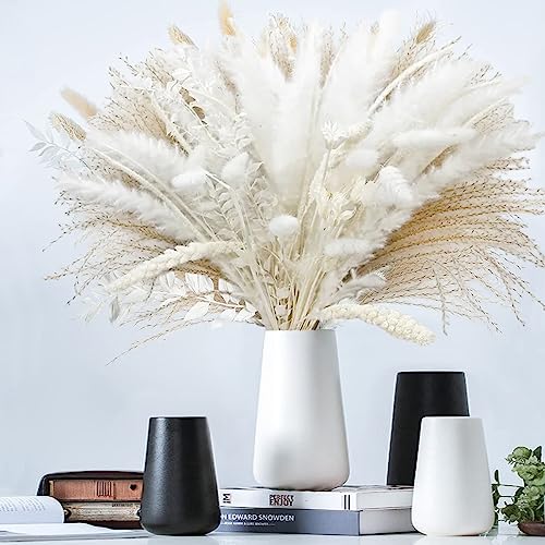 Fiori Secchi Decorativi,Erba Della Pampas Decorative 70 Pezzi Set Di Erba Di Pampa Naturale Fiori Secchi Decorativi Per Matrimoni, Feste, Boho Decor