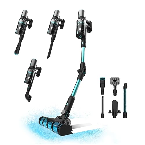 Cecotec Aspirapolvere Scopa Elettrica Senza Fili Conga Rockstar 2500 Thunder Flex Animal, Ciclone Parallelo, 400W, 30Kpa,122Aw, 65Min Auton, Tubo Fles
