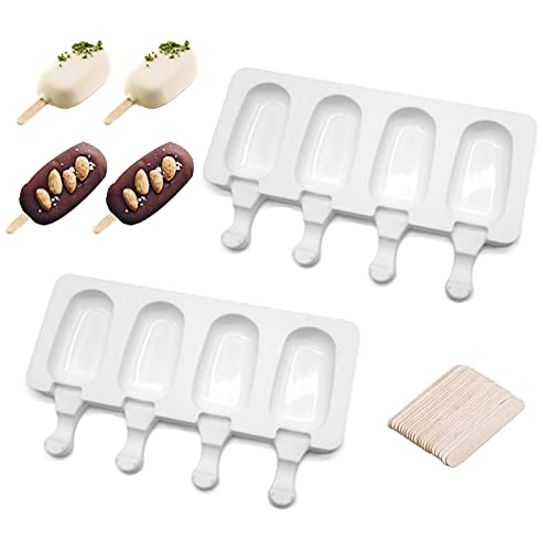Stampi Per Ghiaccio In Silicone, 8 Cavità, Stampi Per Ghiaccio Sul Gambo, Stampi Per Gelato, Stampi Per Gelato In Silicone, Set Per Popsicle, Stampi P