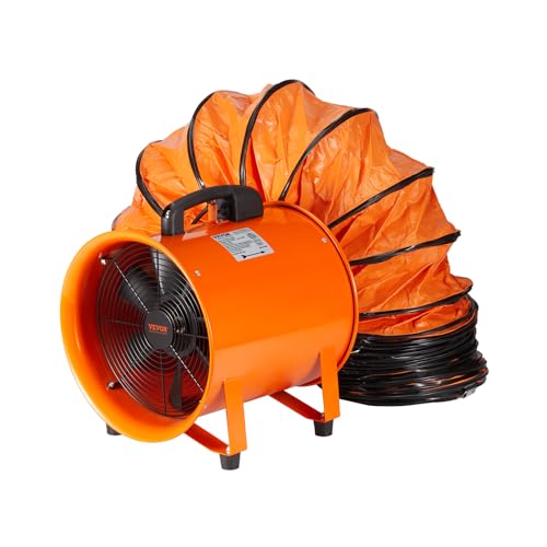 Vevor Ventilatore Di Scarico Motore 255W Estrattore D'Aria Condotto Industriale 254 Mm Tubo Di Scarico 5M Volume D'Aria 1720 Cfm Ventilatore Di Scaric