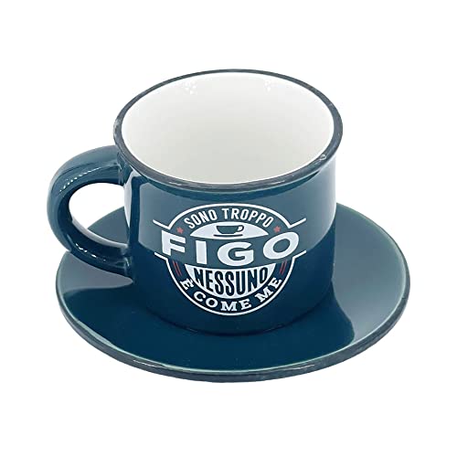 Clearco Tazzina Da Caffè In Gres Porcellanato Personalizzata Con Piattino E Scatola Regalo - Figo