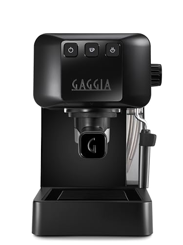 Gaggia Eg2109 Black Macchina Manuale Da Caffè Espresso, Macinato O Cialde, Sistema Pod Per Espressi Cremosi Con Cialde, Pre-Infusione Automatica, Nuov