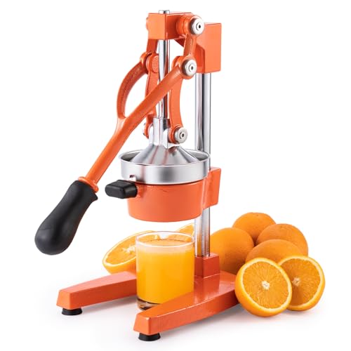 Co-Z Spremiagrumi Manuale Professionale Spremi Melograno Arancio Spremiagrumi A Leva Acciaio Per Casa, Ristorante, Bar (Arancia)