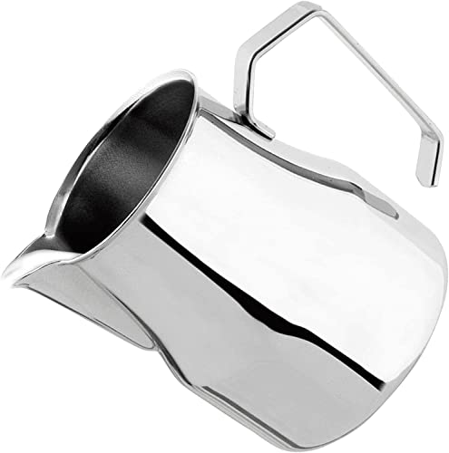 Via Crema Bricco Latte Professionale Acciaio Inox 500Ml Capuccino Art Spout - Made In Italy By Motta (500 Ml) Lattiera Bricco Latte Bar Milk Jug