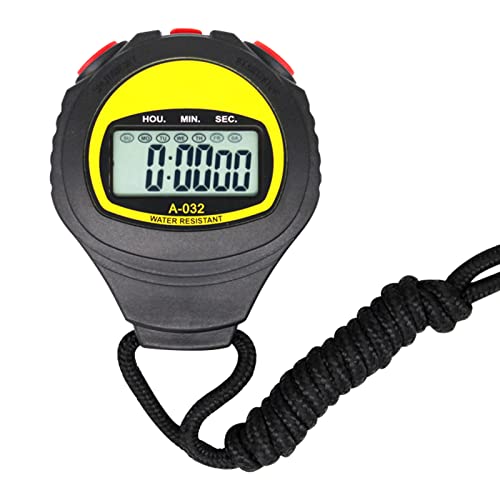 Herchr Portatile Digitale Sportivo Cronometro, Cronometro Elettronico Conto Alla Rovescia Orologio Con Sveglia, Cronometro Digitale Elettronico, Nuoto