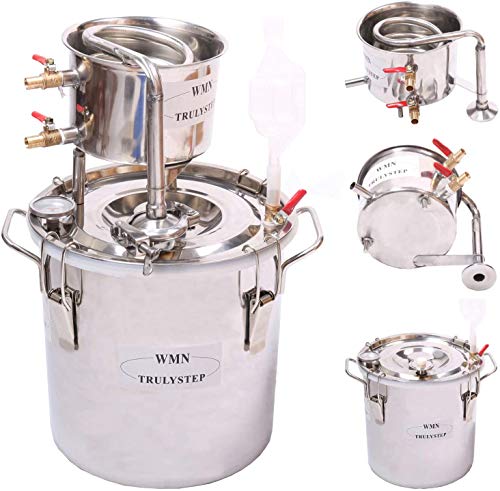 Fayelong Casa Alambicco Distillatore Acciaio Inossidabile Moonshine Alcol Rame Kit Per La Fermentazione Del Vino Per Fai Da Te Whisky Wine Brandy Vodk