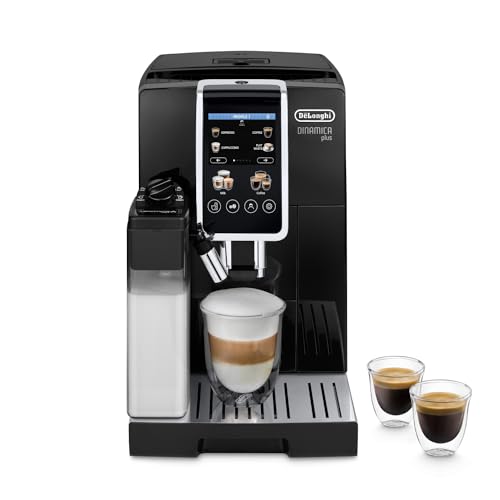 De'Longhi Perfetto Dinamica Plus Ecam382.70.B, Macchina Da Caffè Automatica, Chicchi Macinati Al Momento, Caraffa Montalatte Automatica, 18 Bevande On