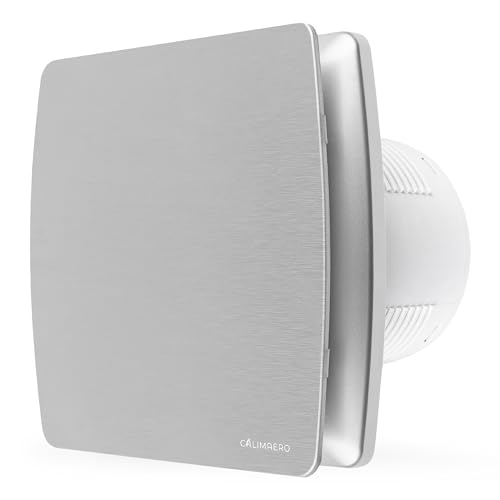Calimaero® Breeze Aspiratore Bagno 100Mm Con Overrun E Valvola Di Non Ritorno, Ventilatore Da Bagno Con Sensore Di Umidità, Efficienza Energetica, Sil