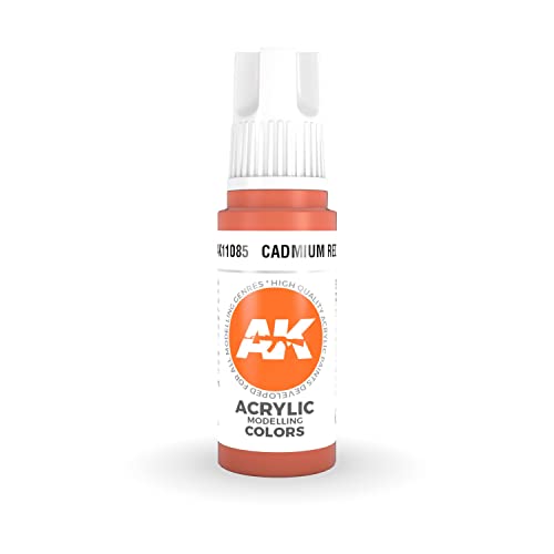 Ak Interactive 3Rd Gen Acrylic Cadmium Red 17Ml