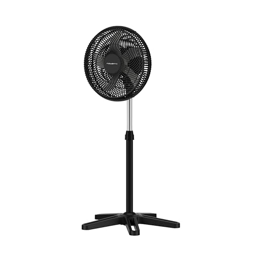 Rowenta Turbo Essential, Ventilatore A Piantana,3 Velocità, Potente, Design Durevole, Elevata Efficienza Energetica, Silenzioso, Vu311