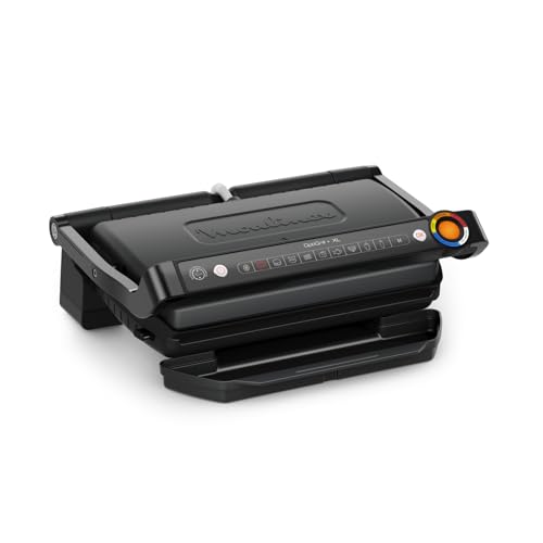 Moulinex Optigrill+ Xl, Griglia Elettrica Da Interno Ideale Per Cucinare Carne, Pesce E Verdure, Indicatore Di Cottura, 9 Programmi Automatici, Piastr